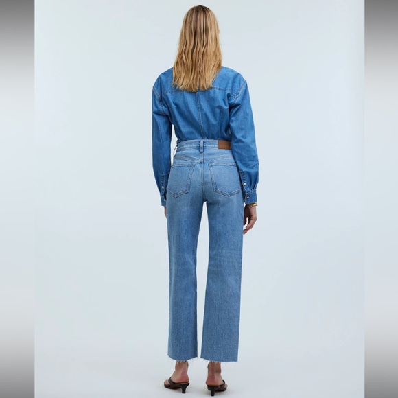 Madewell The Perfect Vintage Wide-Leg Crop Jean sz 29 NO603 - Picture 2 of 9